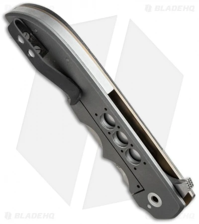 Jason Clark Custom Drop Point Flipper Zirconium/LSCF (3.75" Stonewash) 2 Jason Clark Custom Drop Point Flipper Zirconium/LSCF (3.75" Stonewash) - Image 2