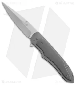 Jason Clark Custom Hybrid Drop Point Frame Lock Knife Zirconium (3.625" Satin)