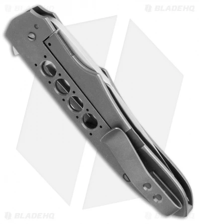 Jason Clark Custom Hybrid Drop Point Frame Lock Knife Zirconium (3.625" Satin) 2 Jason Clark Custom Hybrid Drop Point Frame Lock Knife Zirconium (3.625" Satin) - Image 2