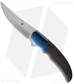 Jason Clark Persian Flipper Knife Carbon Fiber/Titanium (3.75" Satin)