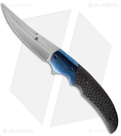 Jason Clark Persian Flipper Knife Carbon Fiber/Titanium (3.75" Satin) 1 Jason Clark Persian Flipper Knife Carbon Fiber/Titanium (3.75" Satin)