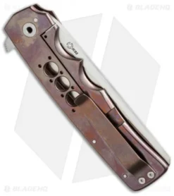 Jason Clark Custom Razor Flipper Knife Titanium (3.75" Satin) 5 Jason Clark Custom Razor Flipper Knife Titanium (3.75" Satin) -Benchmade Shop jc razor ano ti side cm