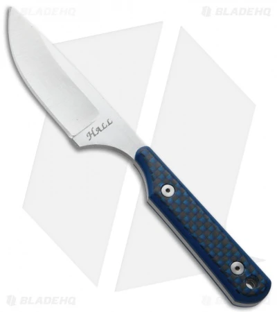 Jeff Hall Custom Neck Knife Blue G10/CF (2.125" Satin) 1 Jeff Hall Custom Neck Knife Blue G10/CF (2.125" Satin)