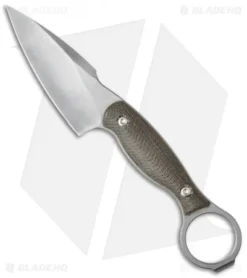 John Gray Custom Accomplice Fixed Blade Knife Canvas Micarta (3.25" Satin)