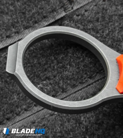 John Gray Custom Accomplice Fixed Blade Knife Orange G-10 (3.25" Acid SW) 3 John Gray Custom Accomplice Fixed Blade Knife Orange G-10 (3.25" Acid SW) - Image 3