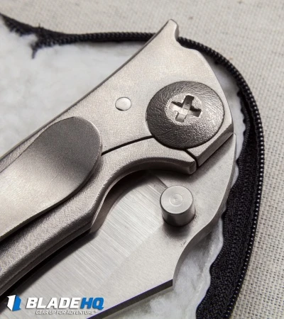 John Gray Custom THUCK Frame Lock Knife Titanium (3.5" Satin) 5 John Gray Custom THUCK Frame Lock Knife Titanium (3.5" Satin) - Image 5