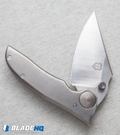 John Gray Custom THUCK Frame Lock Knife Titanium (3.5" Satin) 6 John Gray Custom THUCK Frame Lock Knife Titanium (3.5" Satin) - Image 6