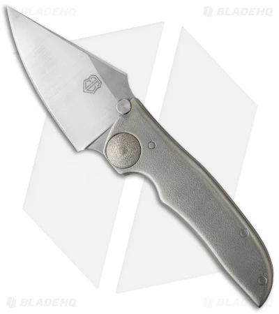 John Gray Custom THUCK Frame Lock Knife Titanium (3.5" Satin) 1 John Gray Custom THUCK Frame Lock Knife Titanium (3.5" Satin)