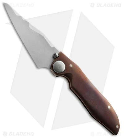 John Gray Custom THUCK Frame Lock Knife Bronze Titanium (3.5" Satin) 1 John Gray Custom THUCK Frame Lock Knife Bronze Titanium (3.5" Satin)