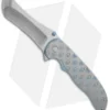 John Grimsmo The Norseman Flipper Blue Titanium Knife (3.625" Plain) 116