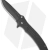 John Kubasek Carbon Fiber Drop Point Flipper Knife (4" CF/D2)