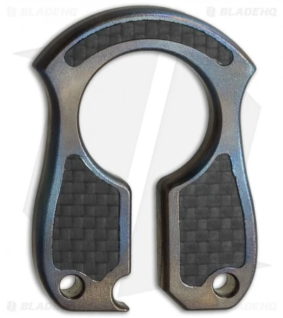 John Gray Keyper Bottle Opener Keychain - Carbon Fiber/Heat Colored Titanium 1 John Gray Keyper Bottle Opener Keychain - Carbon Fiber/Heat Colored Titanium