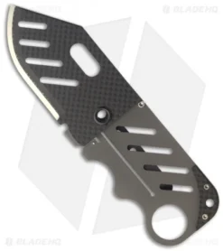 John Kubasek Creditor II Credit Card Money Clip Knife (2.88" Satin/CF)