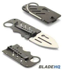John Kubasek Creditor II Credit Card Money Clip Knife (2.88" Satin/CF) -Benchmade Shop kubasek creditor ii details