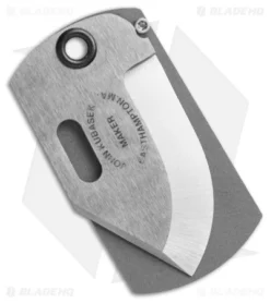 Kubasek Mag-Tag Folder Dog Tag Knife Aluminum Diamond Plate (1.75" Satin) -Benchmade Shop mag tag aluminum diamond front cm