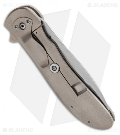 Scot Matsuoka Custom Awa Frame Lock Knife Pearl (3.75" Satin) 2 Scot Matsuoka Custom Awa Frame Lock Knife Pearl (3.75" Satin) - Image 2