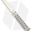 McAhron Custom Balisong Titanium Wharncliffe Butterfly Knife (4.38" Satin)