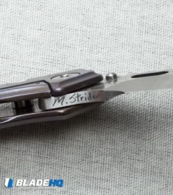 Mick Strider Custom MSC Stub XL Tanto Knife Ano Titanium (3.25" Nightmare) 9 Mick Strider Custom MSC Stub XL Tanto Knife Ano Titanium (3.25" Nightmare) -Benchmade Shop msc stub xl purple bronze detail logo cm