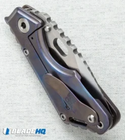 Mick Strider Custom MSC Stub XL Tanto Knife Ano Titanium (3.25" Nightmare) 11 Mick Strider Custom MSC Stub XL Tanto Knife Ano Titanium (3.25" Nightmare) -Benchmade Shop msc stub xl purple bronze side logo cm