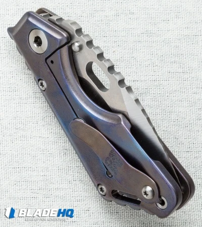 Mick Strider Custom MSC Stub XL Tanto Knife Ano Titanium (3.25" Nightmare) 5 Mick Strider Custom MSC Stub XL Tanto Knife Ano Titanium (3.25" Nightmare) - Image 5