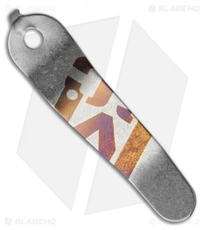 Mick Strider Custom MSC Stub XL Tanto Knife Custom Anodized Ti (3.25" Satin/SW) 4 Mick Strider Custom MSC Stub XL Tanto Knife Custom Anodized Ti (3.25" Satin/SW) - Image 4