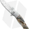 George Muller LL-EE Flipper Knife Mammoth Molar (3.375" Damasteel)
