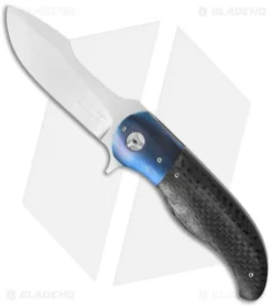 George Muller LL-AA Flipper Knife Carbon Fiber/Ti (3.5" Satin)