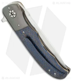 George Muller LL-BB Flipper Knife LSCF/Zirconium (3.75" Satin) -Benchmade Shop muller ll bb lscf blue side cm