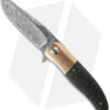 George Muller LL-HH Flipper Folding Knife LSCF/Bronze (3.375" Damasteel)