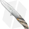 George Muller LL-HH Flipper Knife Mammoth Molar (3.375" Damasteel)