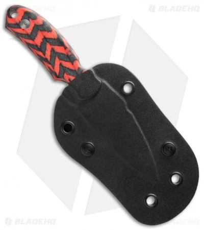 Nemesis Custom Jeff Hall Arch Ally Fixed Blade Knife Red Lam. (2.75" Satin) NK-6 2 Nemesis Custom Jeff Hall Arch Ally Fixed Blade Knife Red Lam. (2.75" Satin) NK-6 - Image 2