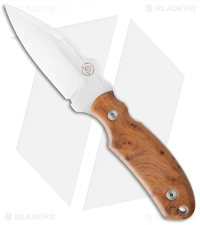 Nemesis Custom Jeff Hall Arch Ally Fixed Blade Thuya Burl (2.75" Satin) NK-6 1 Nemesis Custom Jeff Hall Arch Ally Fixed Blade Thuya Burl (2.75" Satin) NK-6