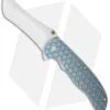 John Grimsmo The Norseman Flipper Blue Titanium Folder (3.625" Plain) 083