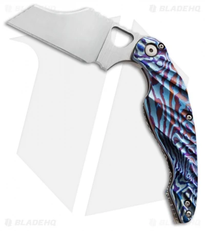 Phantom Steelworks One-Off Skin Walker Knife Timascus (3.25" Satin) 1 Phantom Steelworks One-Off Skin Walker Knife Timascus (3.25" Satin)
