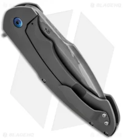 Rick Barrett Custom Fallout Flipper Knife (4.25" Hamon) 5 Rick Barrett Custom Fallout Flipper Knife (4.25" Hamon) -Benchmade Shop rick barrett custom fallout flipper plain side