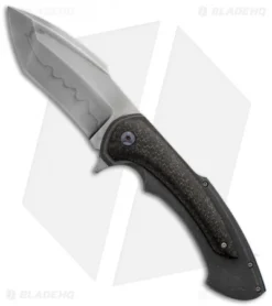 Rick Barrett Custom Toxic Fallout Flipper Knife LSCF (4" Hamon)