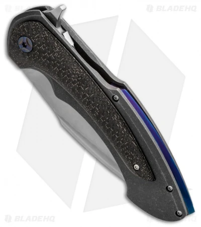 Rick Barrett Custom Toxic Fallout Flipper Knife LSCF (4" Hamon) 3 Rick Barrett Custom Toxic Fallout Flipper Knife LSCF (4" Hamon) - Image 3