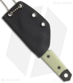 Sam Eddleman Wharncliffe Dashi Neck Knife Moon Glow Fixed Blade (2" Plain) -Benchmade Shop sam eddleman 5 moon glow sheath