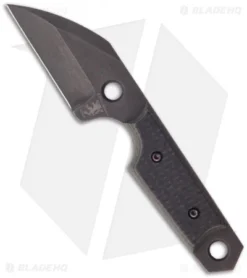 Sam Eddleman Wharncliffe Dashi Neck Knife Stacked CF/G-10 Fixed Blade (2" Plain)