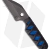 Sam Eddleman Wharncliffe Dashi Neck Knife Cord Wrap Blue Rayskin (2" Plain)