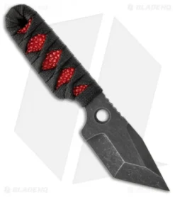 Sam Eddleman Dashi Gen 2 Tanto Neck Knife Cord Wrap Red Rayskin (2" Plain)