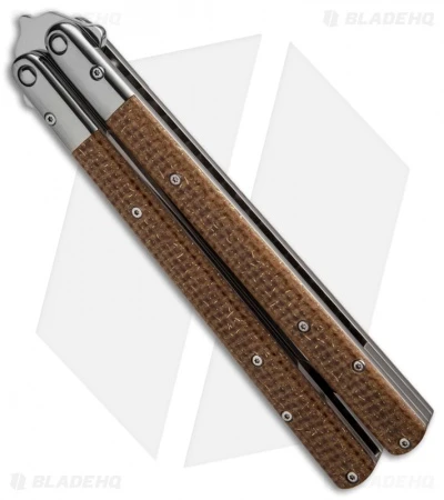 Sam Eddleman Weehawk Tanto Balisong Butterfly Knife Thunderstorm Kevlar 2 Sam Eddleman Weehawk Tanto Balisong Butterfly Knife Thunderstorm Kevlar - Image 2