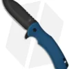 Sam Eddleman ESP Flipper Liner Lock Knife Blue G-10 (3" Acid Wash)