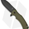 Sam Eddleman ESP Flipper Liner Lock Knife OD Green G-10 (3" Acid Wash)