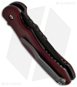 Sam Eddleman ESP Flipper Liner Lock Knife Red Micarta (3" Acid Wash) 6 Sam Eddleman ESP Flipper Liner Lock Knife Red Micarta (3" Acid Wash) -Benchmade Shop sam eddlemen ikbs flipper red micarta side