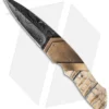 Corrie Schoeman D Vour Flipper Knife Mammoth/Bronze (3.25" Damascus)