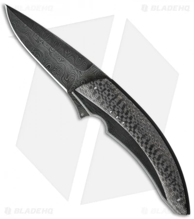 Corrie Schoeman Panerai Flipper Knife LSCF (3.25" Damascus) 1 Corrie Schoeman Panerai Flipper Knife LSCF (3.25" Damascus)