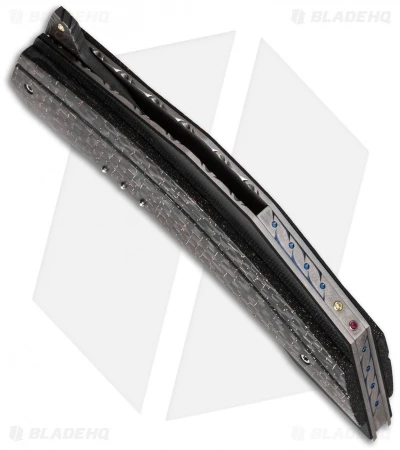 Corrie Schoeman Persian Flipper Knife LSCF (3.875" Damascus) 2 Corrie Schoeman Persian Flipper Knife LSCF (3.875" Damascus) - Image 2