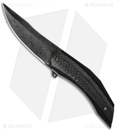 Corrie Schoeman Persian Flipper Knife LSCF (3.875" Damascus) 1 Corrie Schoeman Persian Flipper Knife LSCF (3.875" Damascus)