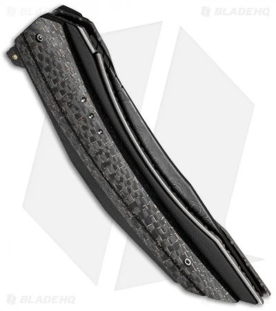 Corrie Schoeman Persian Flipper Knife LSCF (3.875" Damascus) 3 Corrie Schoeman Persian Flipper Knife LSCF (3.875" Damascus) - Image 3